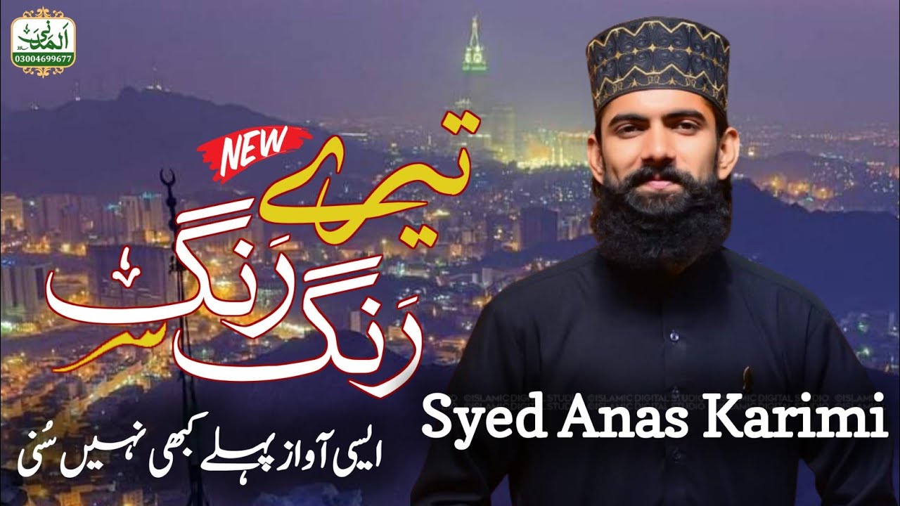 Most Famous Hit Kalam || Tere Rang Rang By Syed Anas Karimi
