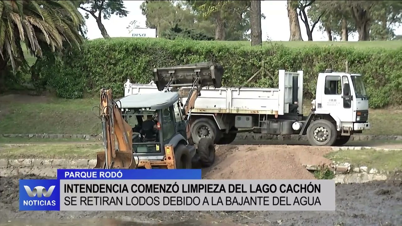 Intendencia de Montevideo comenz&oacute; limpieza del Lago Cach&oacute;n