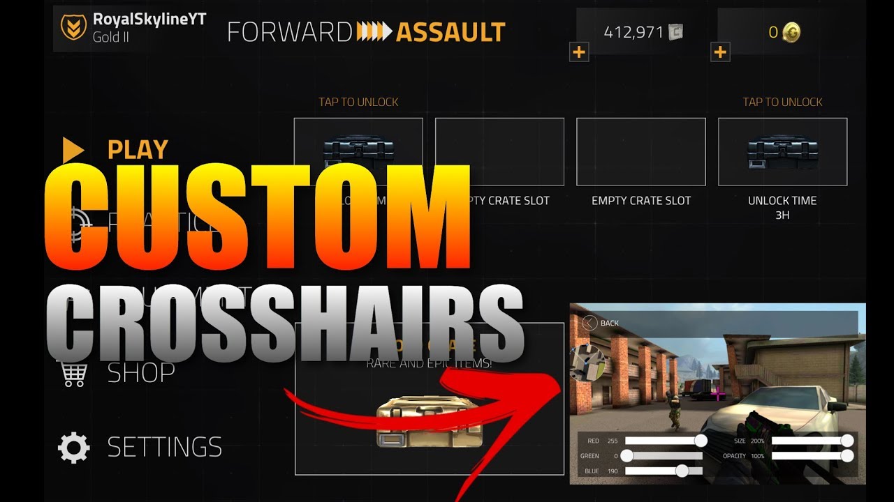 Forward Assault Update‼️NEW UI and CUSTOM Crosshairs and New Ranked Badges‼️