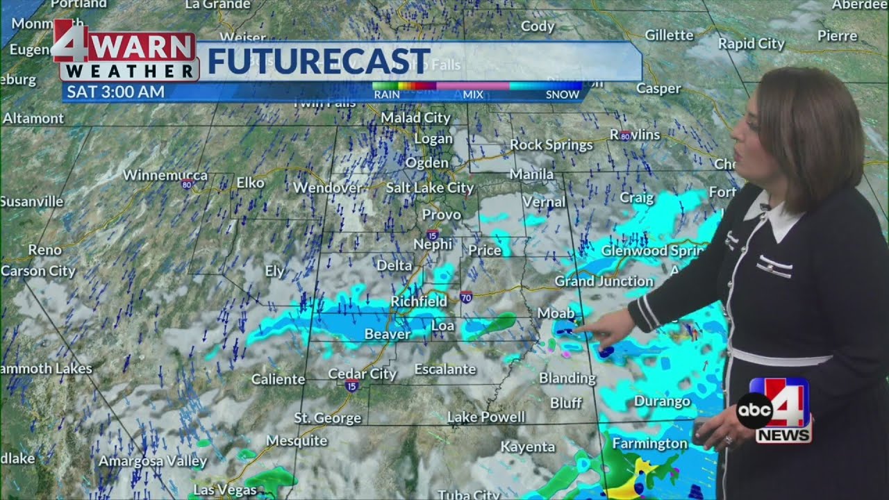 Colder air settles in for the weekend with a few isolated showers
