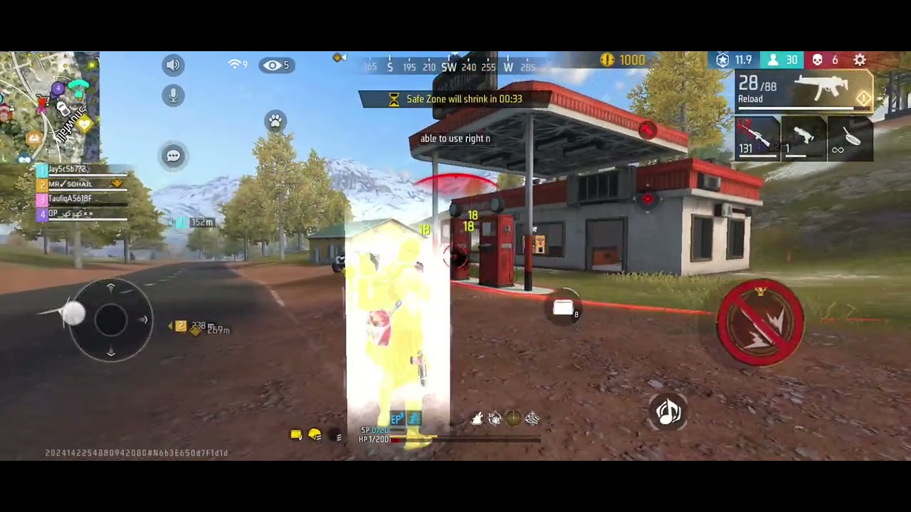 14 kill Free Fire buya game!!