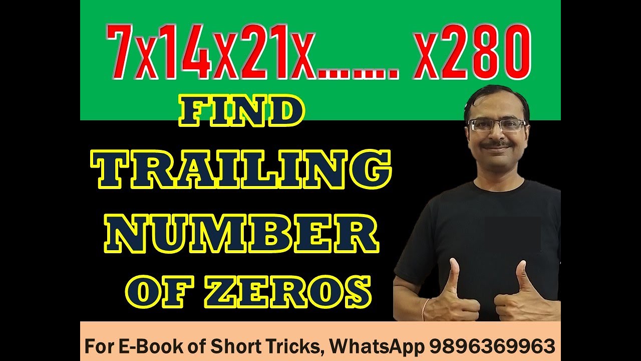 SHORTCUT - Number of Zeros in Product of Multiples