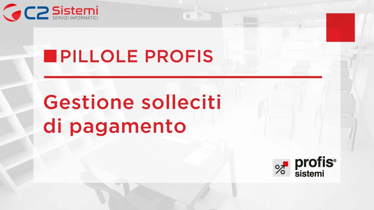 Pillole Profis la gestione dei solleciti di STUDIO 4