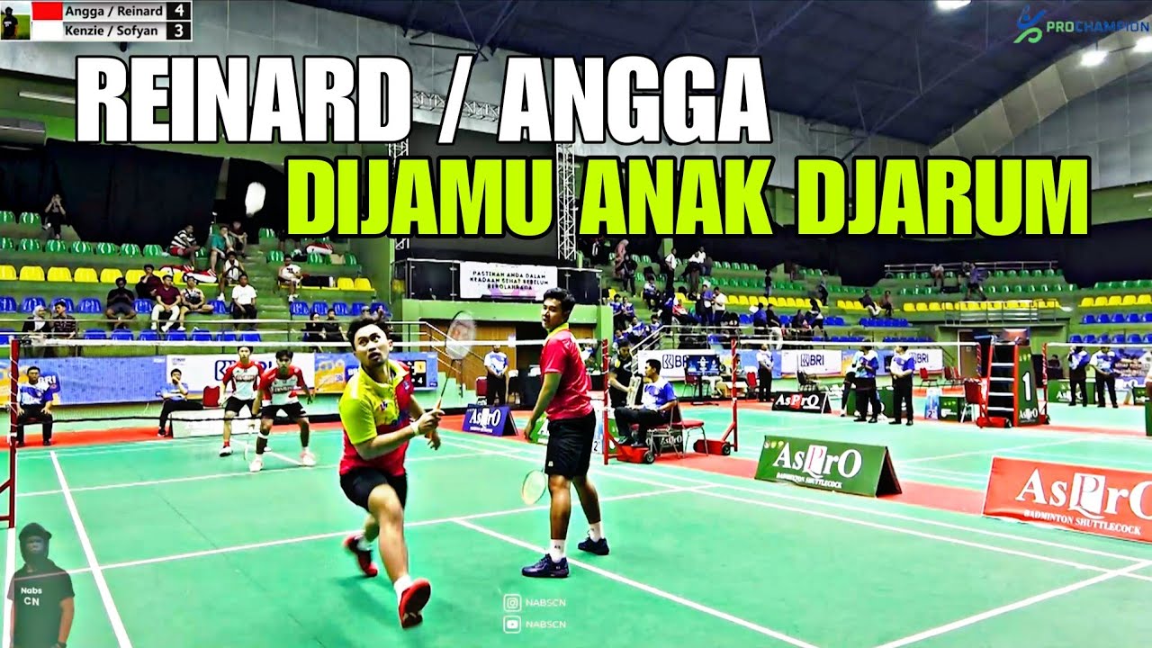 Terpaut 10 Tahun REINARD / ANGGA Hadapi Permainan Cepat Anak DJARUM