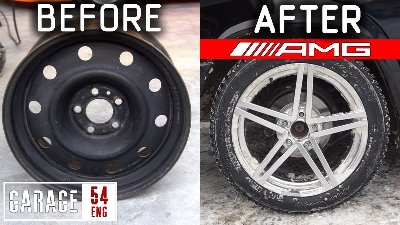 DIY AMG replica wheel made from a steelie