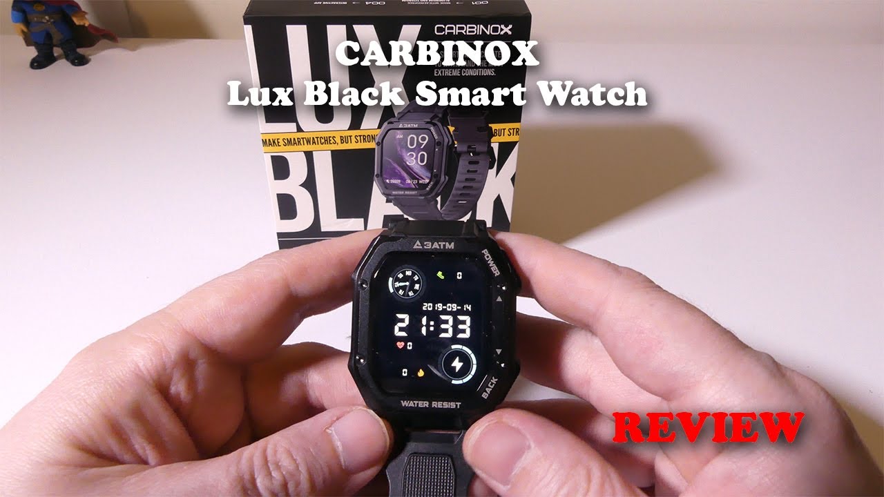 CARBINOX Lux Black Rugged Smart Watch Durability Test and REVIEW