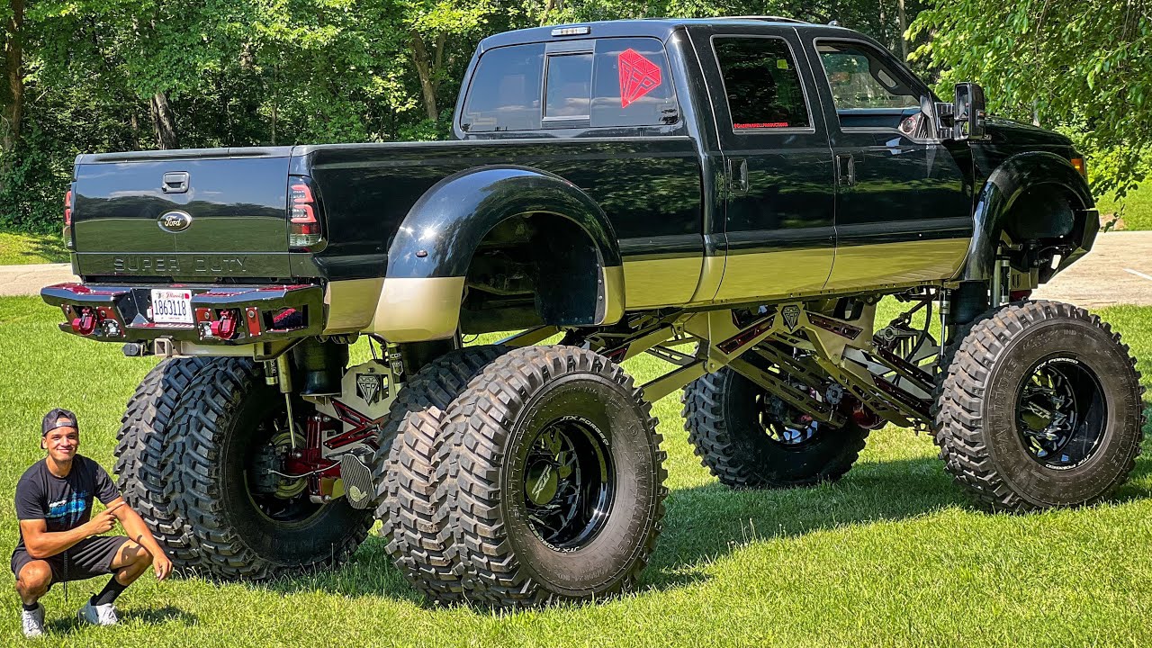 Installing the LOUDEST Train Horns on my Lifted F450!