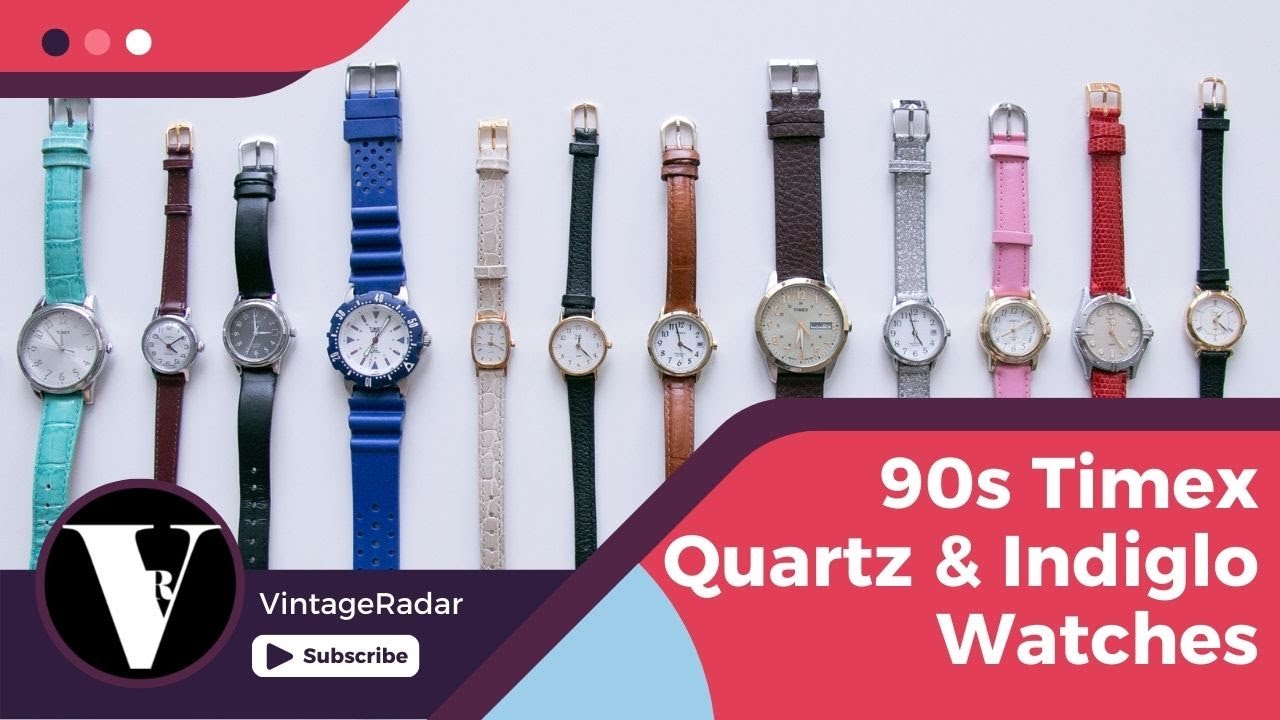 Timex Indiglo and Quartz Watches for Sale | Rare 90s Vintage Timex Watch Collection