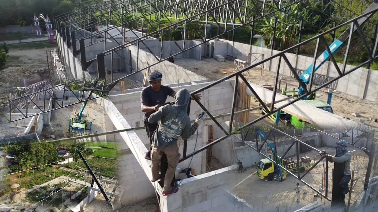 KDMP Pidekso / Pemasangan Rangka Atap Terakhir