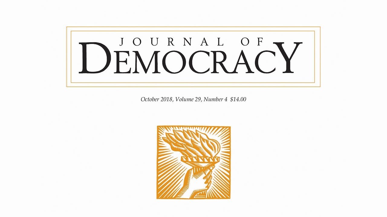 Journal of Democracy October 2018 Cover