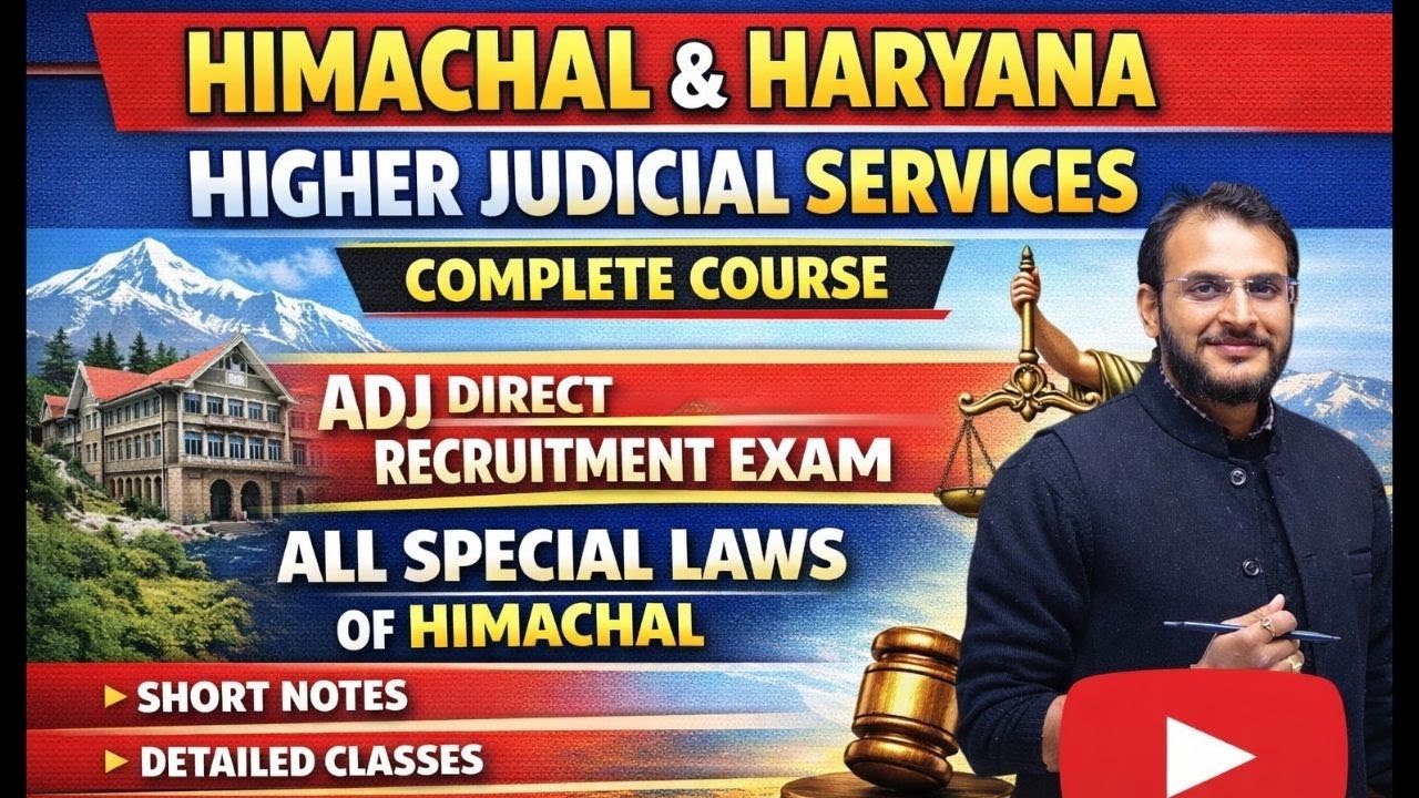 Himachal Pradesh Higher Judicial Services (ADJ) Exam 2026 | Complete Strategy & Preparation Plan