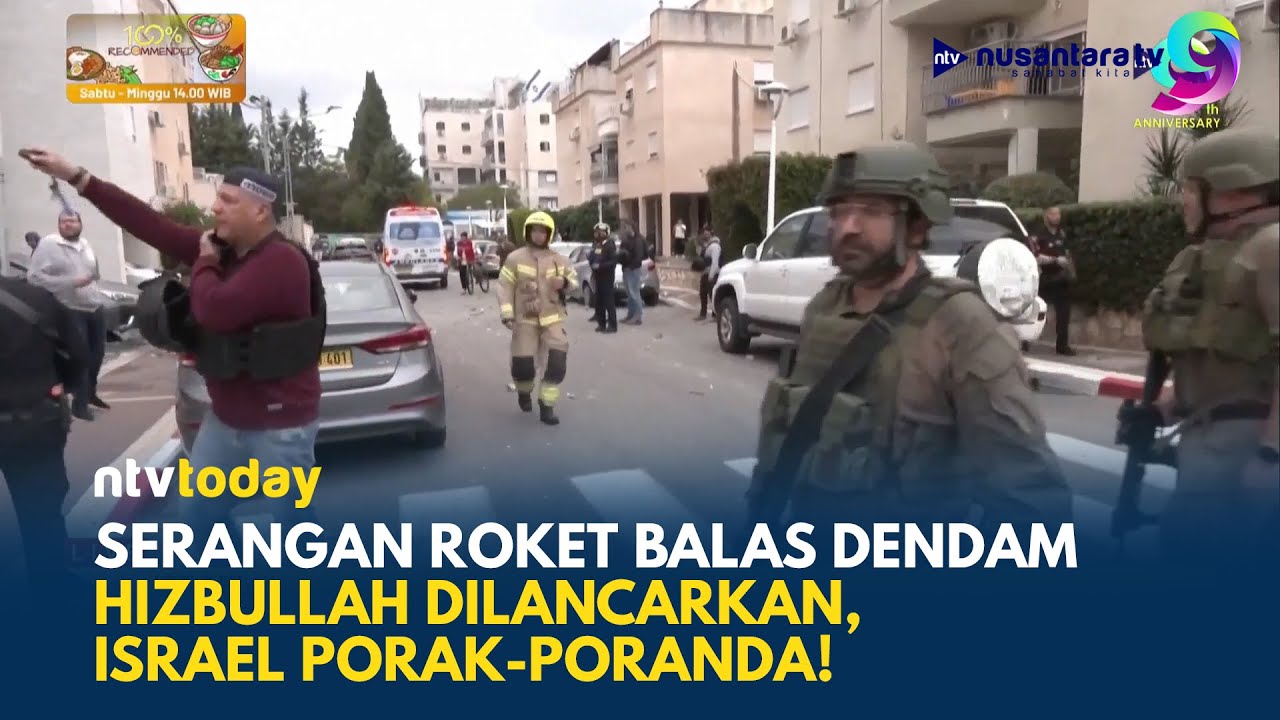 MEMANAS! Hizbullah Gempur Israel, Korban Luka di Permukiman Tel Aviv dan Haifa | NTV TODAY