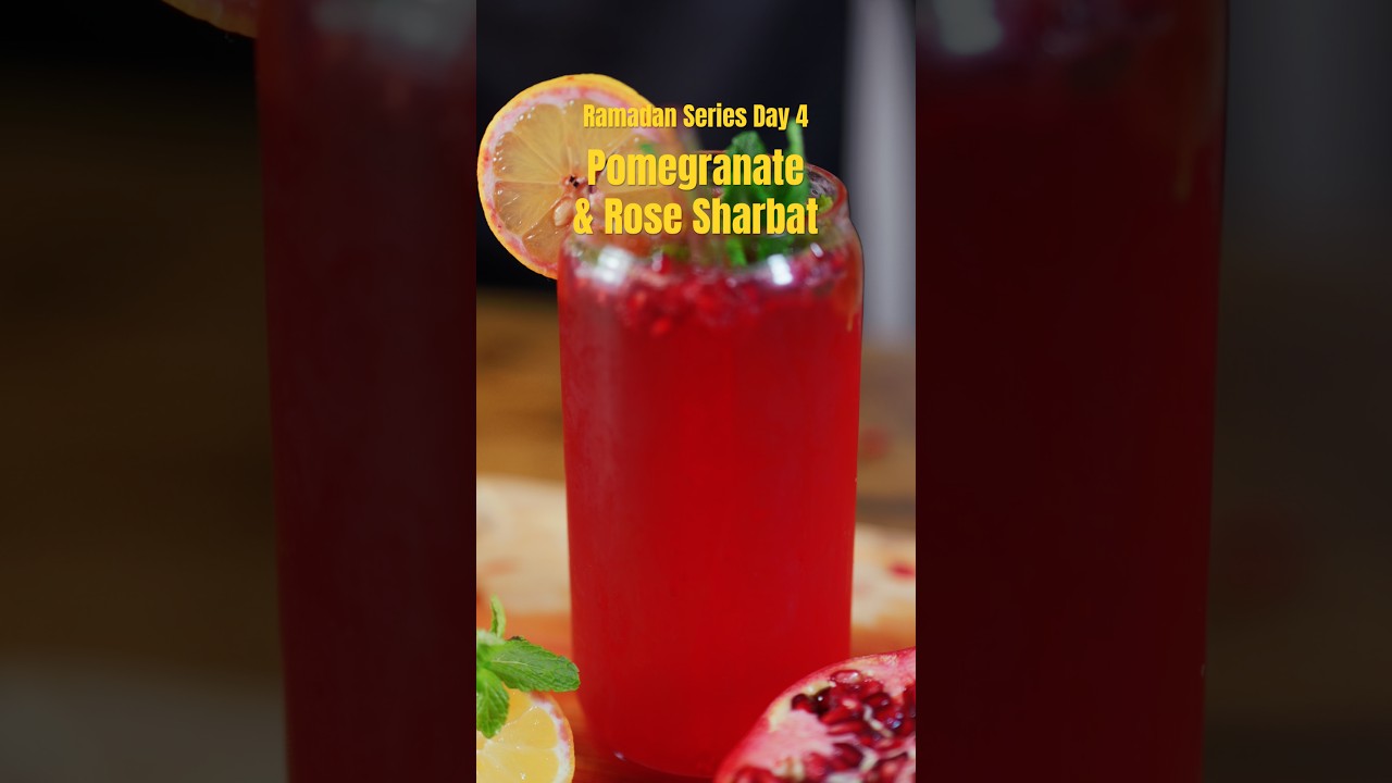 Простые рецепты напитков для Рамадана: Шарбат из граната и розы 30 апреля #рамадан #напиток #мусу...