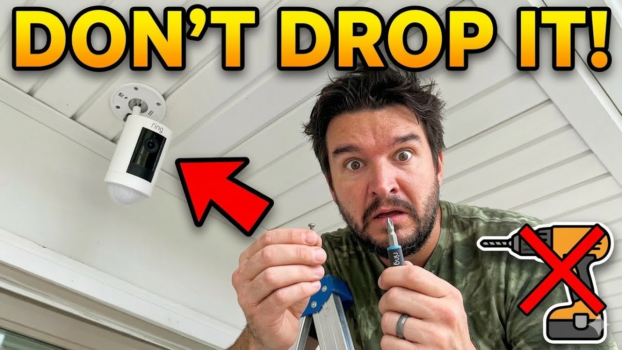 How To Install Ring Stick-up Camera Outside | Ceiling | Wall