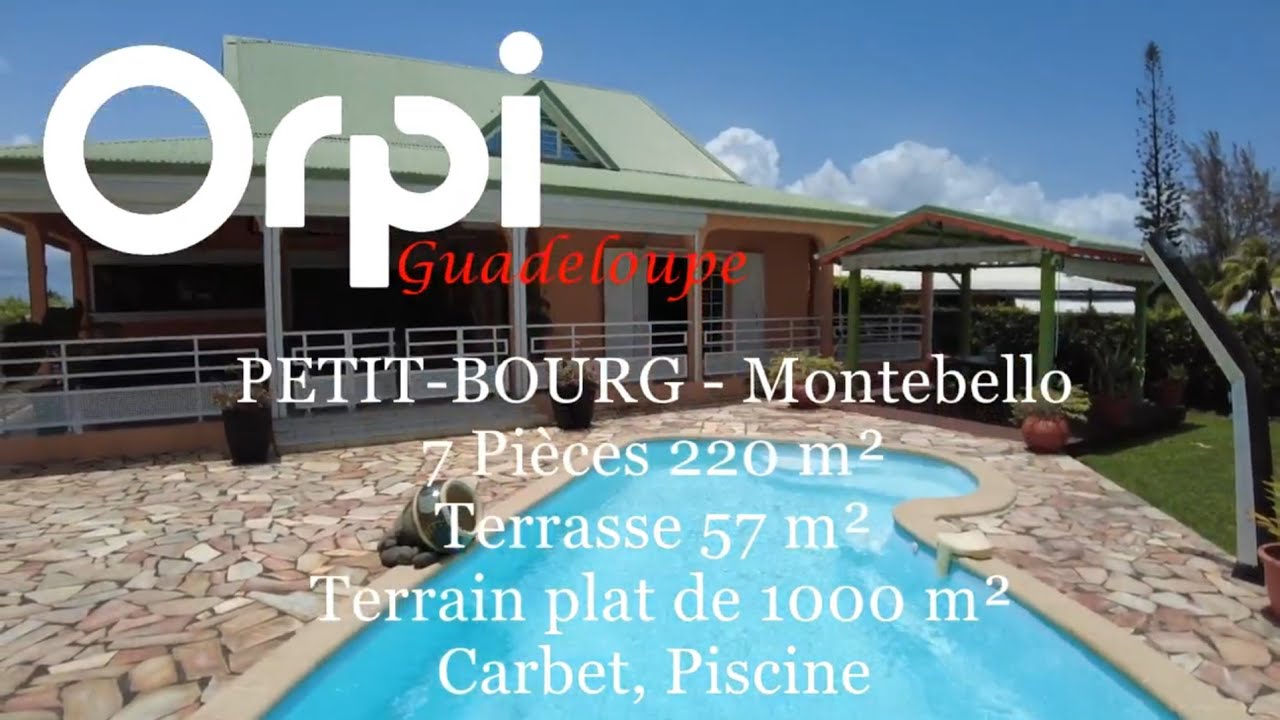 Orpi Maison 7 pièces 220 m² -  secteur PETIT-BOURG - Montebello-Guadeloupe