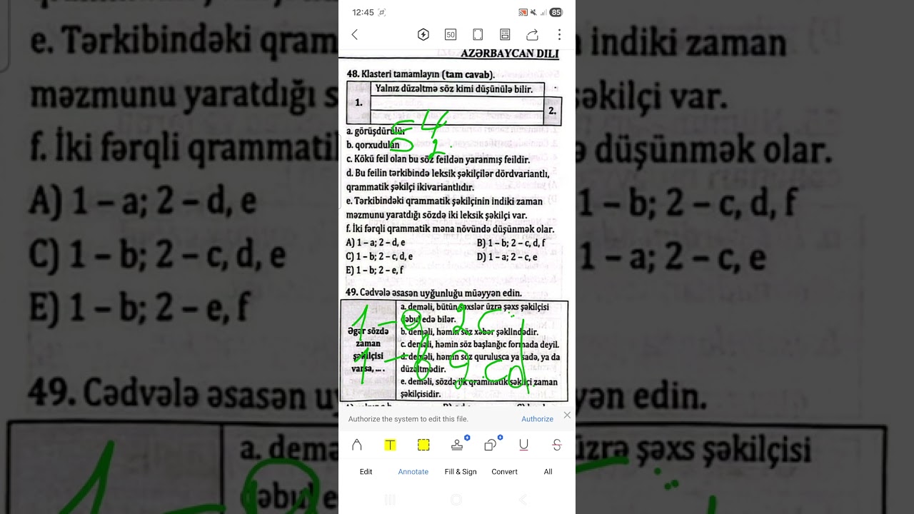 Çətin tipli testin işlənməsi yolu.