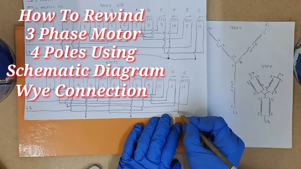 How To Rewind 3Phase Motor Using Schematic Diagram (Tagalog)