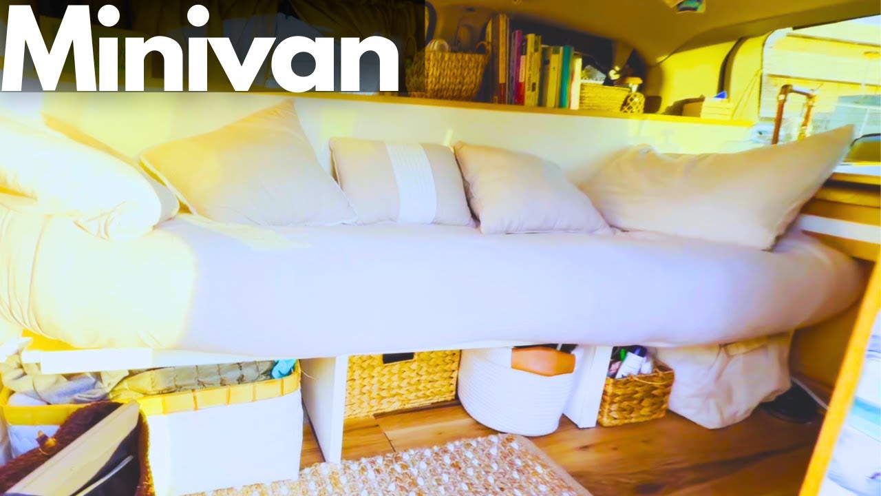I Built a Tiny Living Room Inside My Surf Minivan