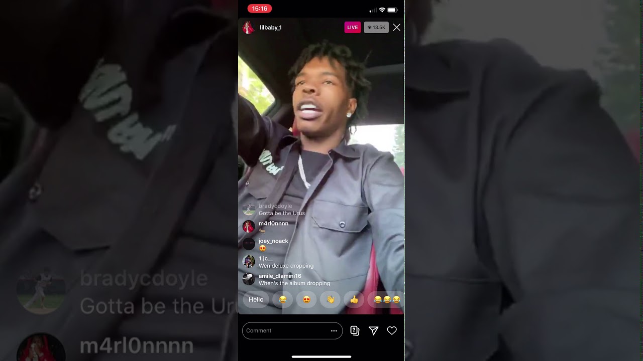 LiL Baby vibing to LIL Kee Hear me out in a 2020 corvette