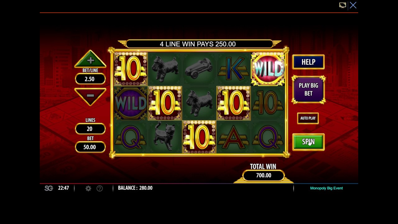 Monopoly: Big Event &euro;300,- spins