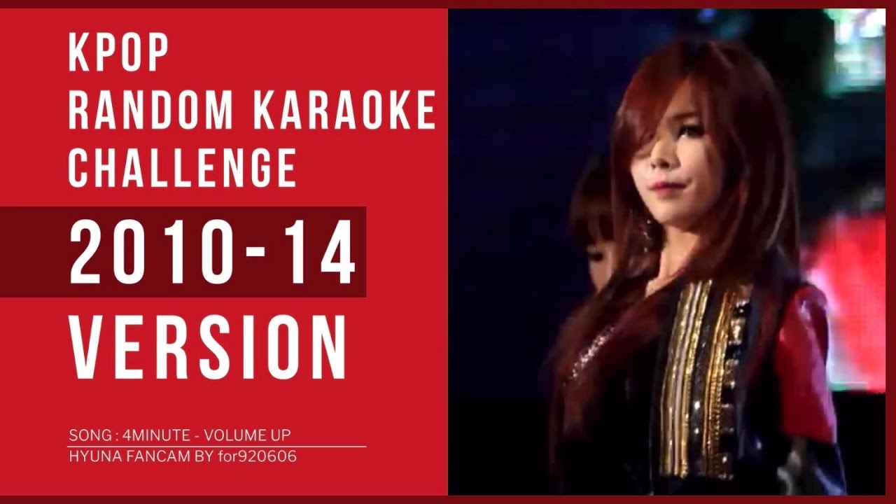 KPOP RANDOM KARAOKE CHALLENGE 2010-2014 VER.