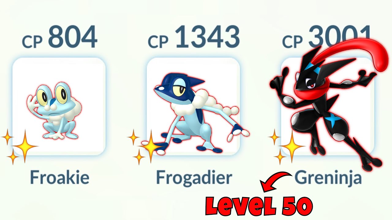 I used SHINY GRENINJA FAMILY in Pokemon GO.