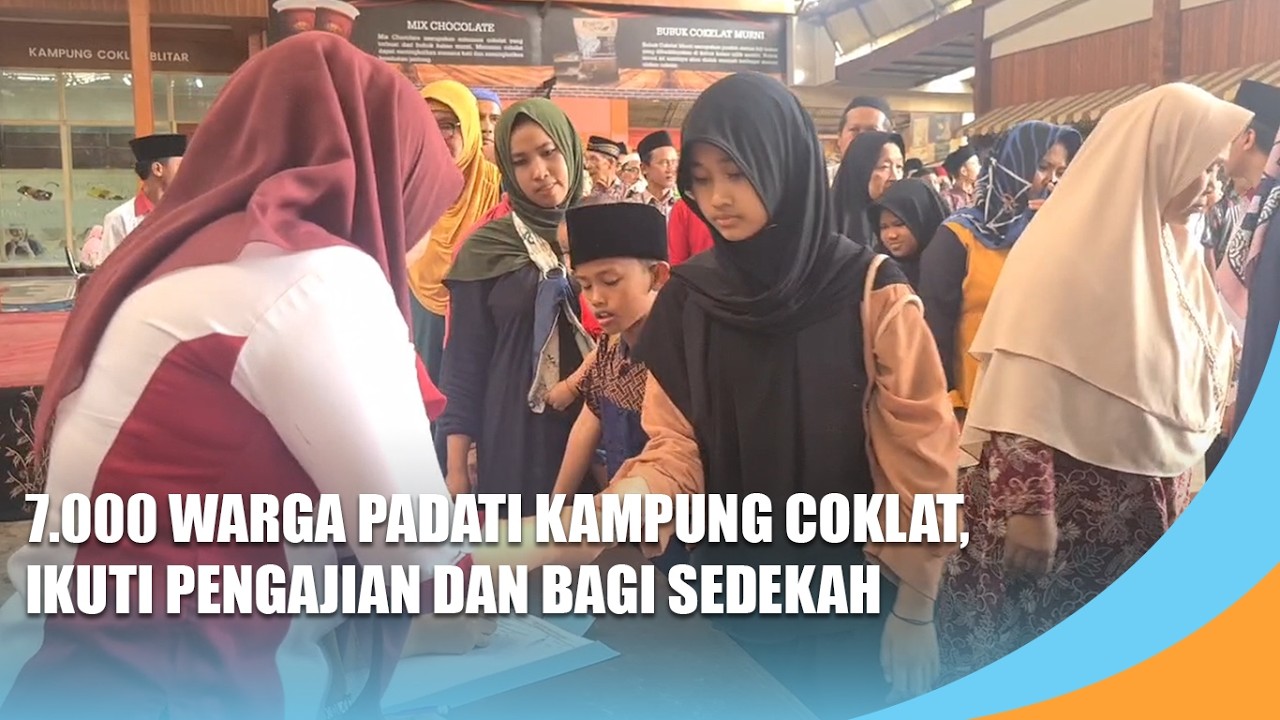 BLITAR | 7.000 Warga Padati Kampung Coklat, Ikuti Pengajian dan Bagi Sedekah