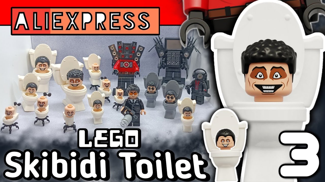 LEGO SKIBIDI TOILET#3▶НЕРЕАЛЬНЫЕ ЛЕГО ФИГУРКИ ПО ВСЕЛЕННОЙ СКИБИДИ ИЗ КИТАЯ