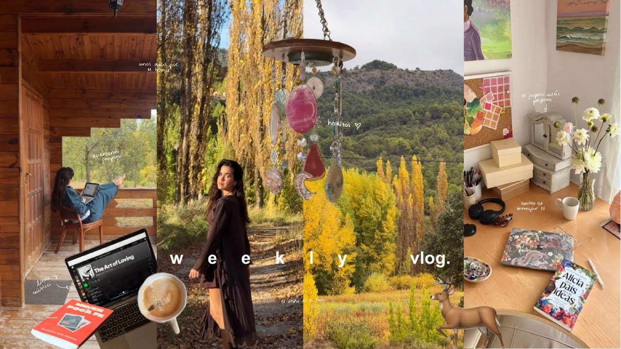 vlog!! 1 semana conmigo 🍄 avanzando proyectos, escapada al bosque, skincare, hechizos, celebraciones