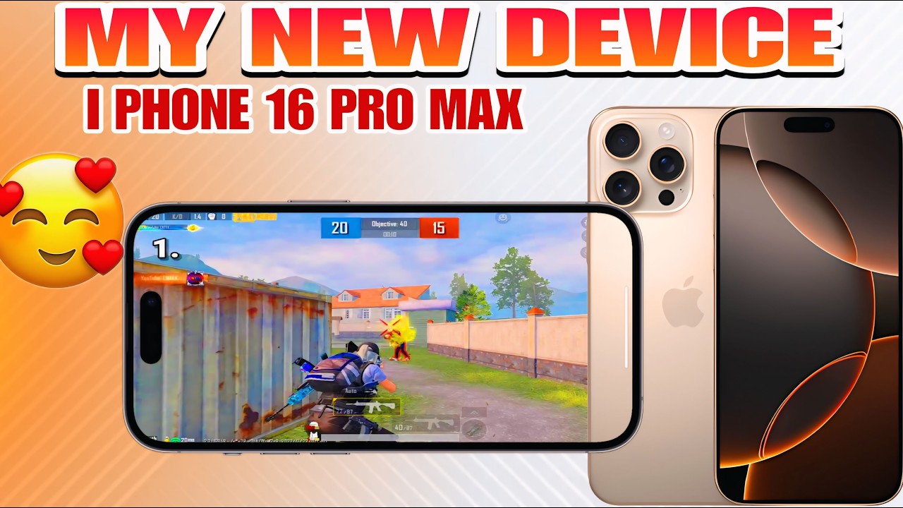 My New device 🥰 iPhone 16 Pro Max PUBG Mobile Test: TDM Gameplay & Max Graphics