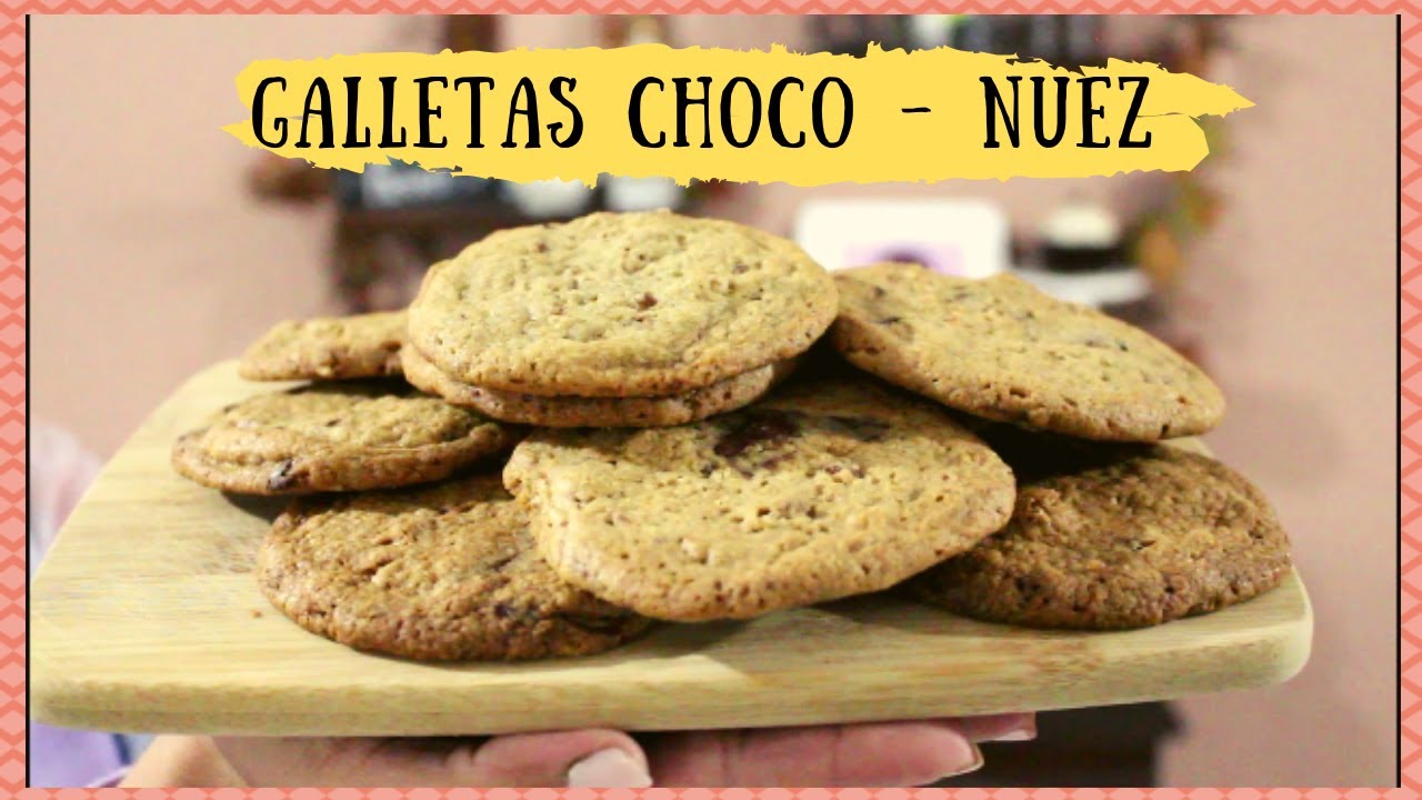 GALLETAS CHOCO-NUEZ  RECETA SUPER RÁPIDA!!