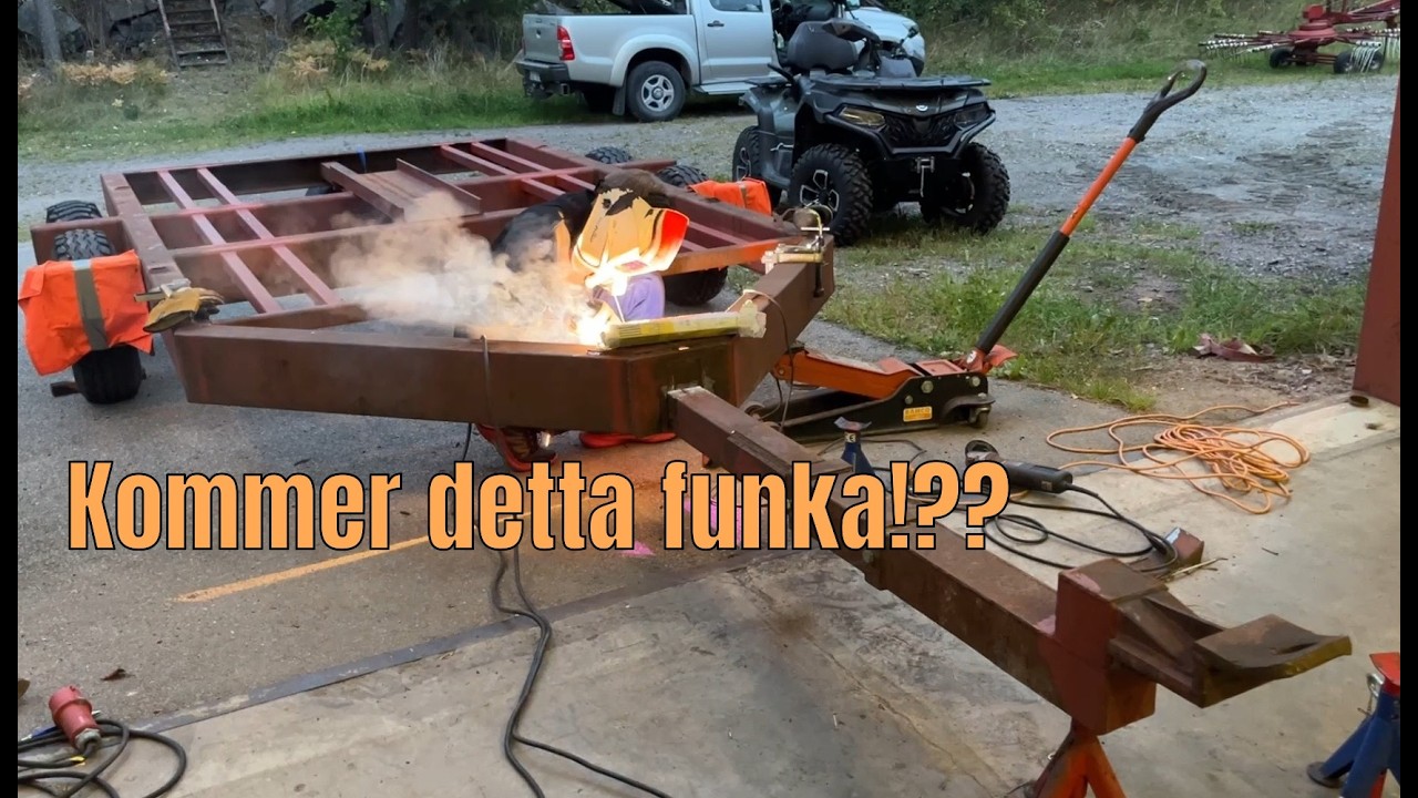 Del 3 Bygger grävmaskinstrailer