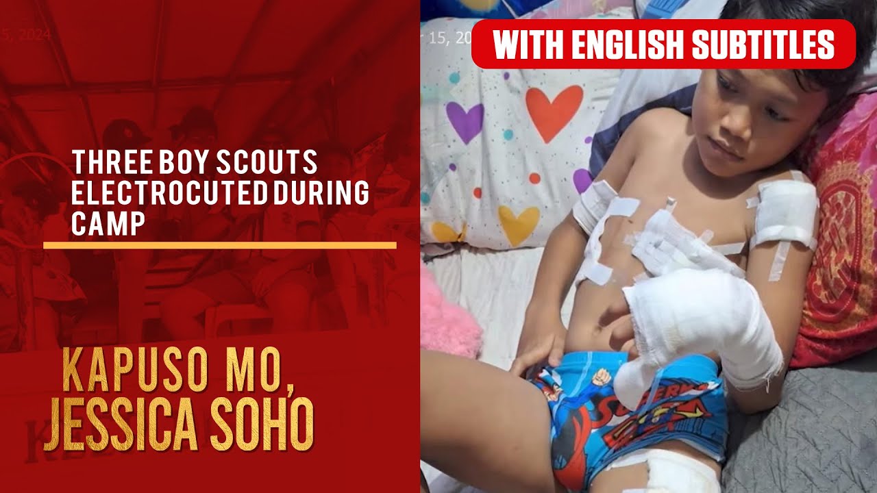 Three boy scouts electrocuted during camp (with English subs) | Kapuso Mo, Jessica Soho