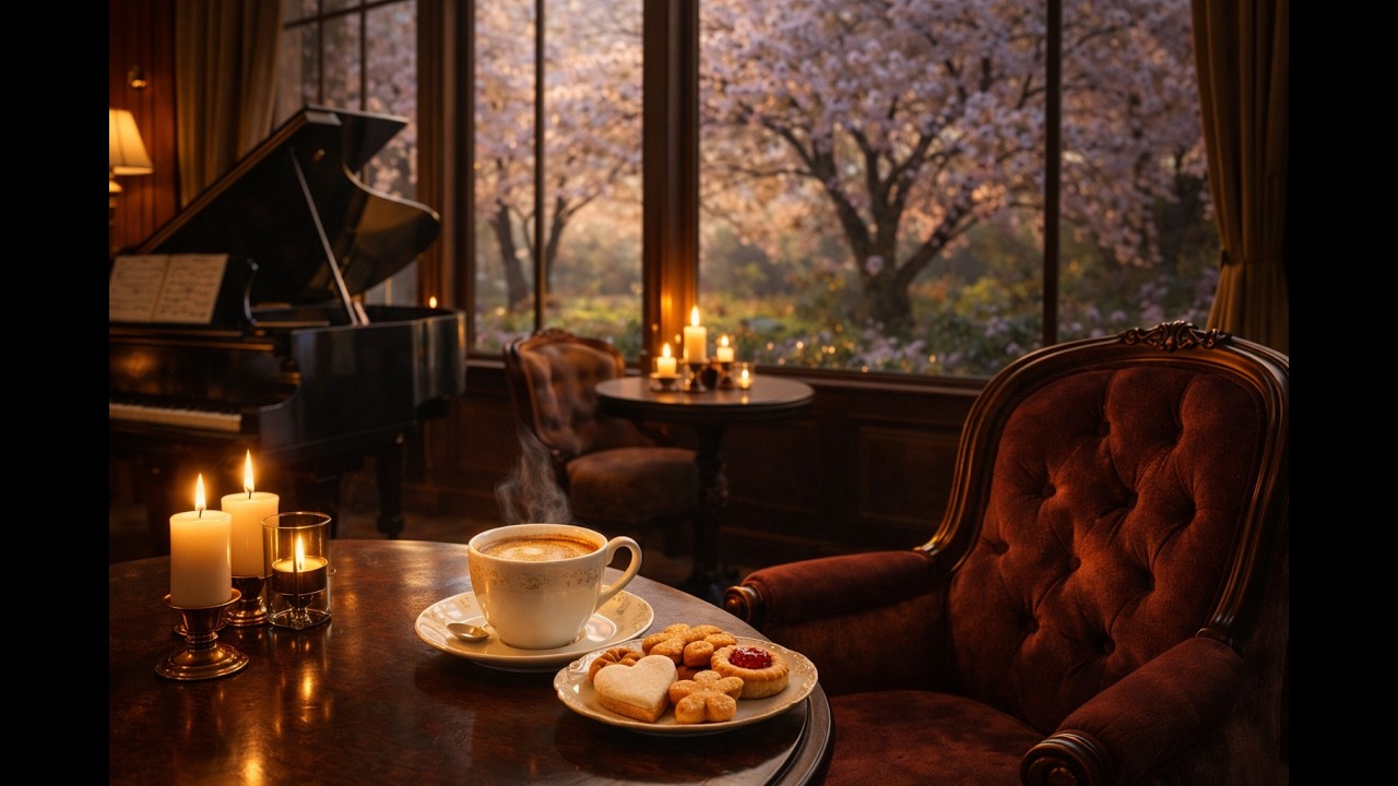 Relaxing Piano Music ☕️ Cozy Coffee Shop Ambience for Study, Work & Relax
