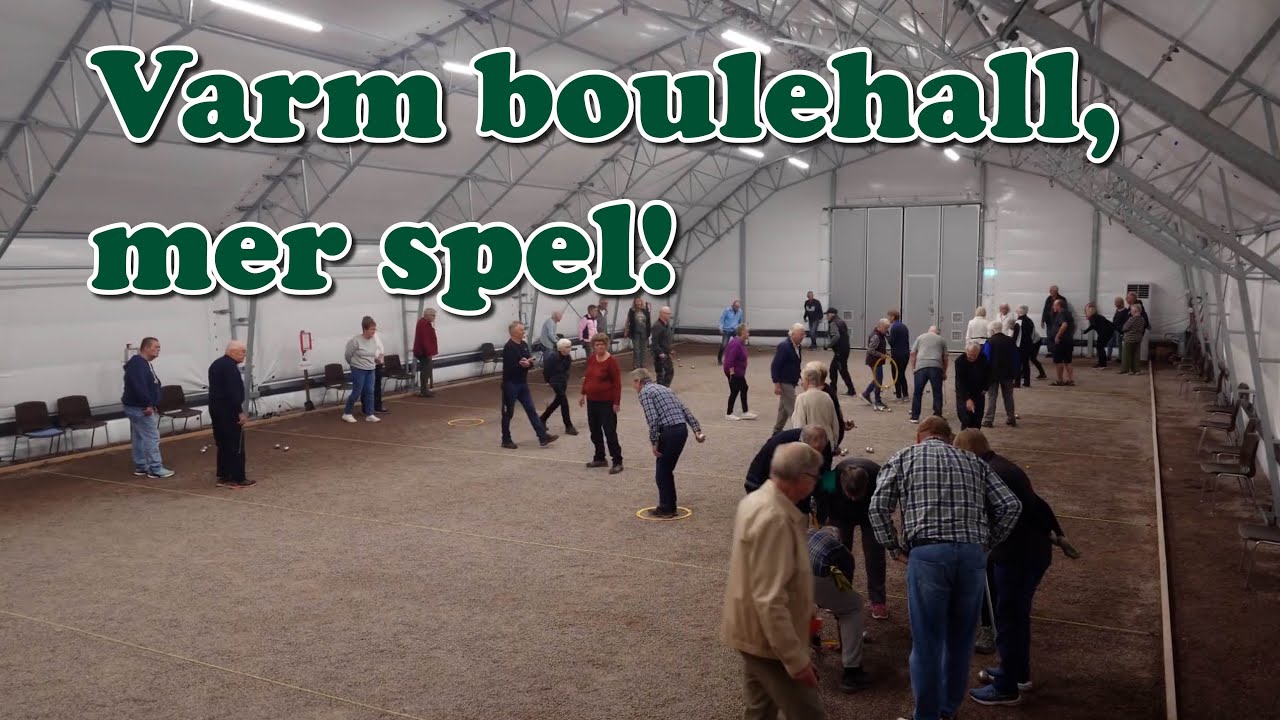 Rättvik Boule - Isolerad hall möjliggör spel året om