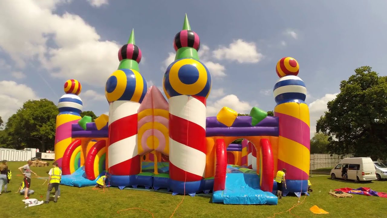 The World's Biggest Bouncy Castle Inflation Time Lapse
