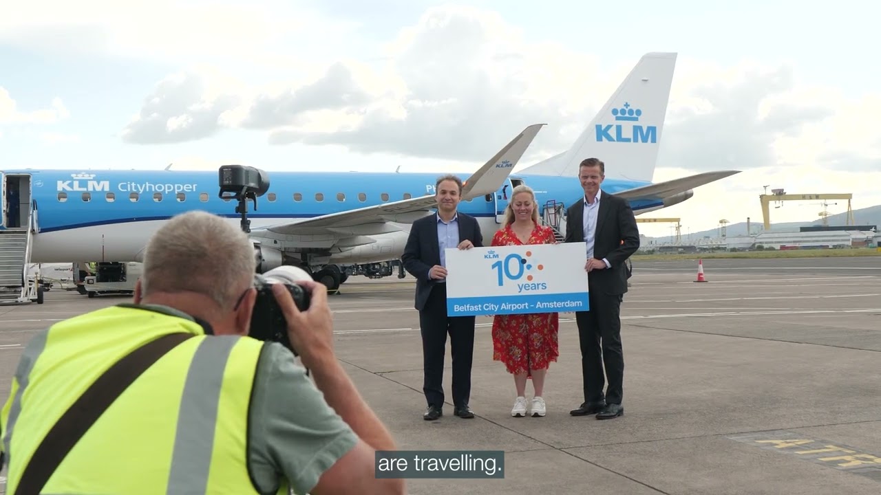Belfast City Airport marks 10 years with KLM Royal Dutch Airlines