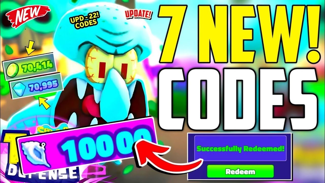 ⚠️SEASON 6💥CODES⚠️ SPONGEBOB TOWER DEFENSE ROBLOX CODES 2025 - SPONGEBOB TOWER DEFENSE CODES