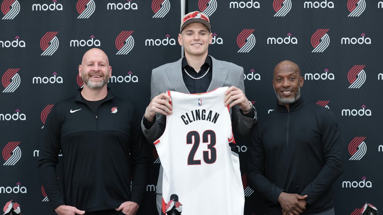Donovan Clingan Introductory Press Conference | Portland Trail Blazers