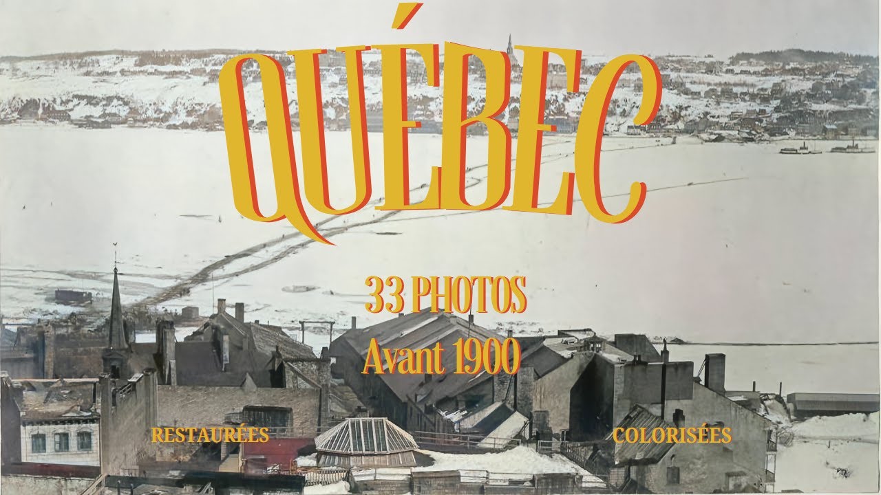 Voyage Temporel: 33 Photos du Québec Avant 1900 Restaurées et Colorisées!