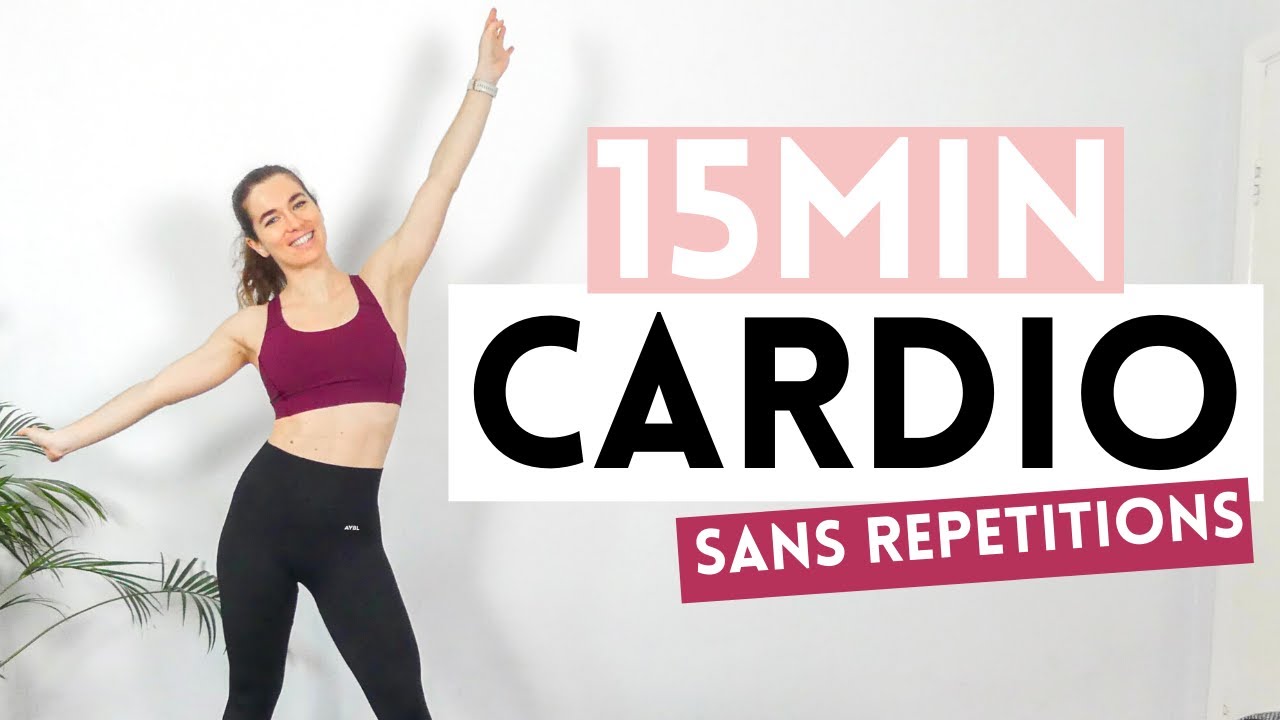 15min cardio without repetitions - Fat burning exercises for the whole body without equipment