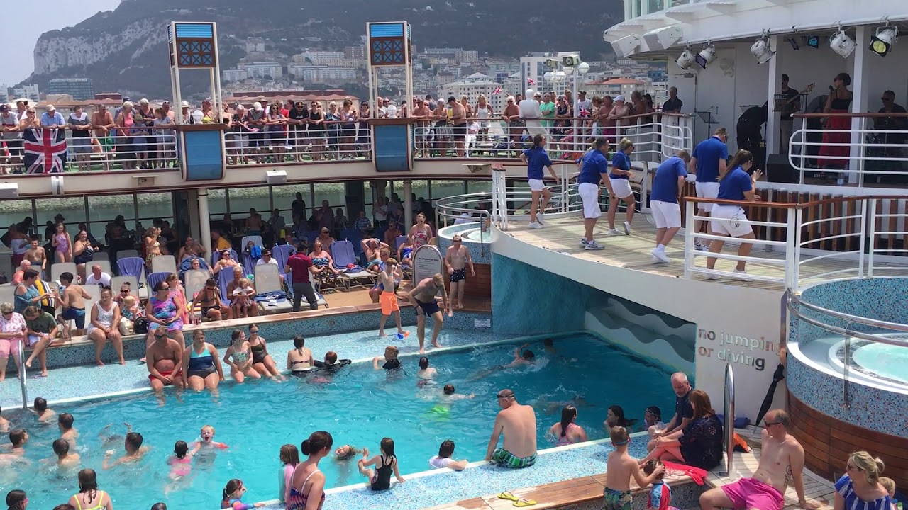P&O Azura Sail Away 3, Gibraltar, A921, 21st August 2019, Reach For The Stars