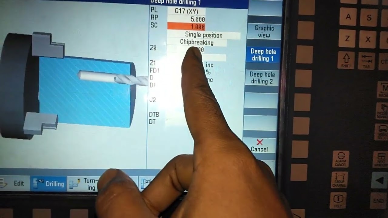 How to make Drilling operation program, drilling program in SIEMENS Control ....