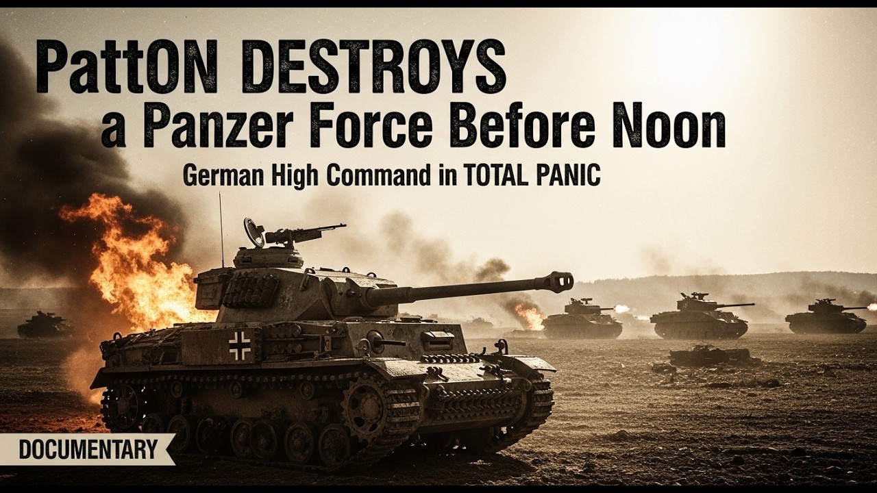 “Patton DESTROYS a Panzer Force Before Noon — German High Command in TOTAL PANIC”