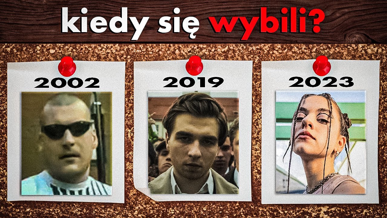 W jakich latach wybili się raperzy? (1995 - 2023)