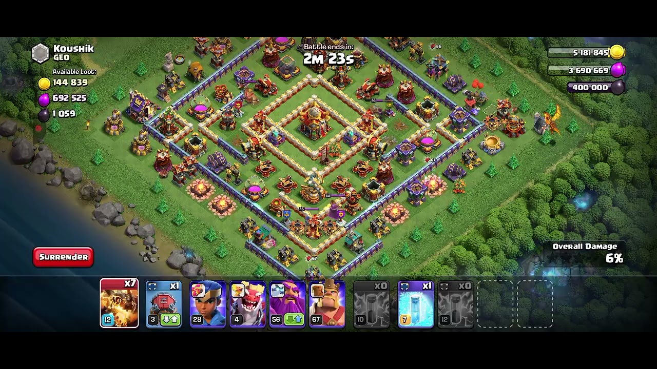 TH17 vs TH15: টাউন হল ১৫ এর বেস একদম শেষ! ⚔️🔥