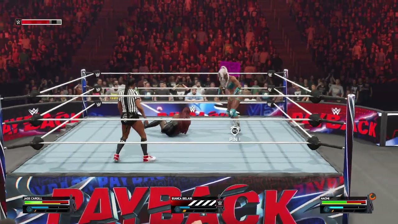 wwe 2k25 jade cargil vs naomi special guest ref bianca belair