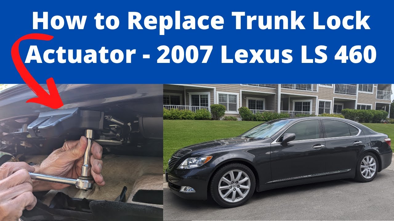 How to Replace Trunk Lock Actuator on Lexus LS 460 | 2007 Lexus LS 460 Trunk Lock Actuator Fix