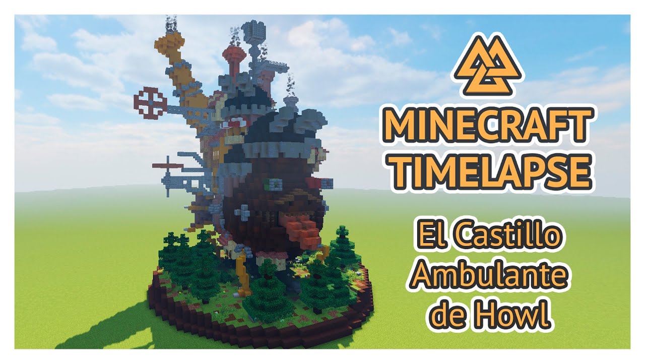 🏰 El Castillo Ambulante en MINECRAFT - Timelapse Megaconstrucción 🏰