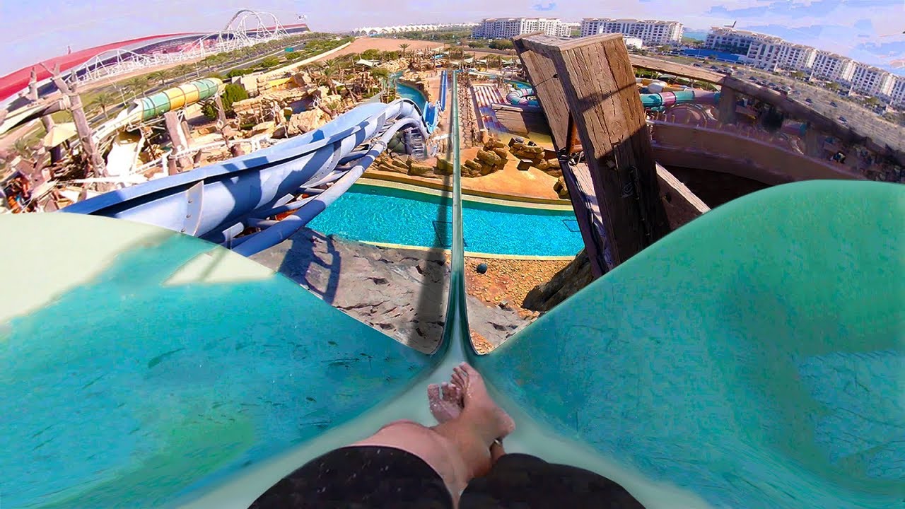 Os 3 Escorregadores Mais Incríveis do Yas Waterworld Abu Dhabi